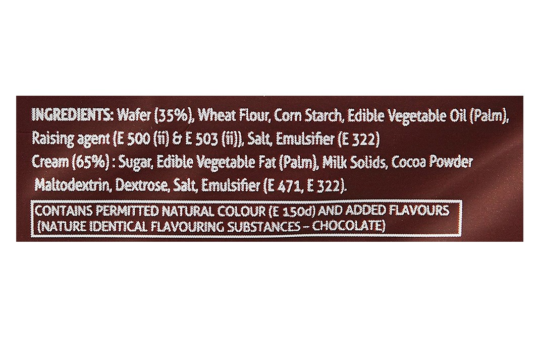 Tasty Treat Cream Wafer Biscuit Chocolate Flavoured   Pack  75 grams